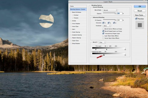 Adjusting the Underlying Layer slider